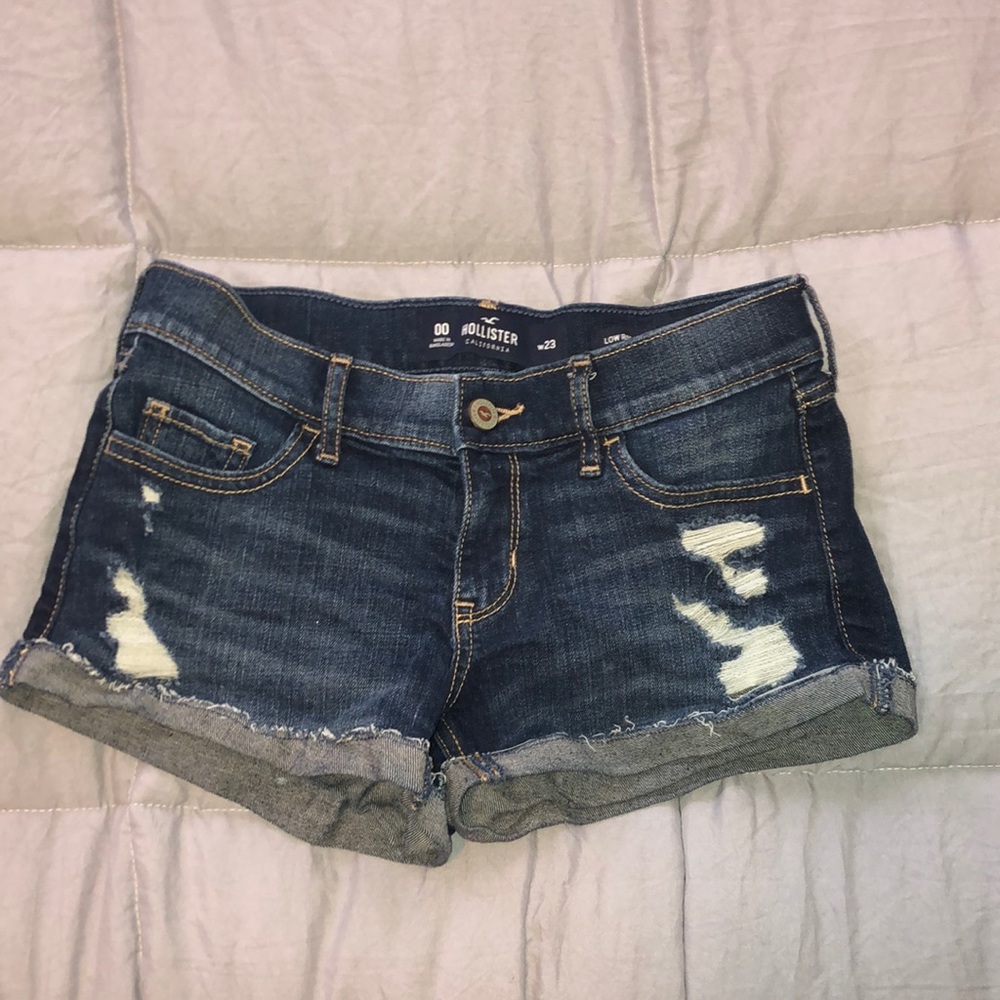 ripped jean shorts